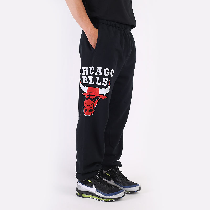 мужские черные брюки Mitchell and ness NBA Chicago Bulls Pants 507PCHIBULBLK - цена, описание, фото 3